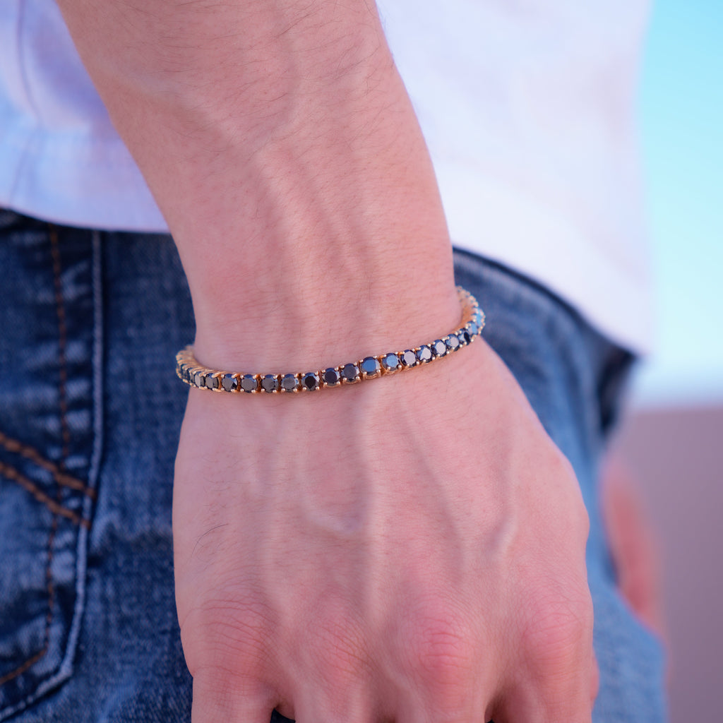 Black Diamond Tennis Bracelet